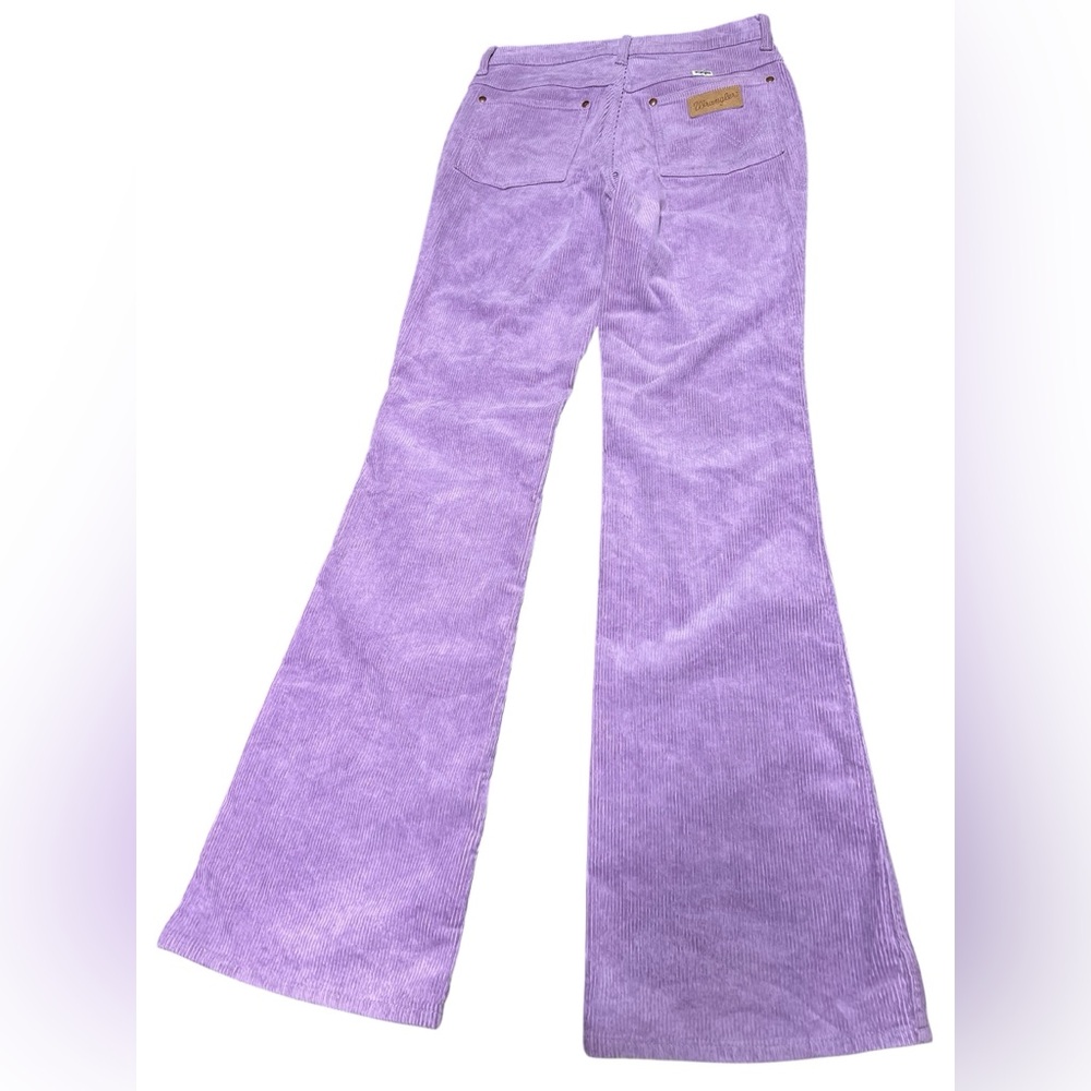 Wrangler Westward 626 high rise bootcut lilac purple corduroy pants boho cowgirl - Picture 6 of 14